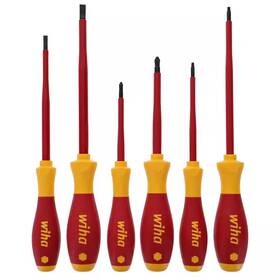 Wiha 313039495403 1000-volt Insulated Screwdriver Set Slim Line 6-piece