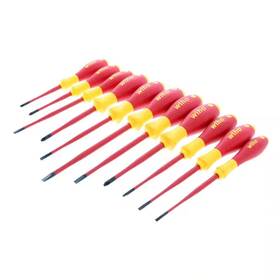 Wiha 313040224283 1000-volt Insulated Screwdriver Set Slim Line 11-piece