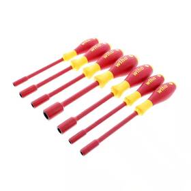Wiha 313111241201 1000-volt Insulated Softfinish Nut Screwdriver Set - Metric 7-piece