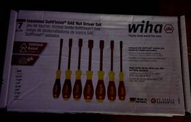 32294 Wiha 7 Piece Insulated Softfinish Nut Driver Set - Inch