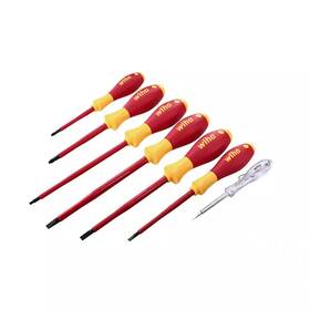 Wiha 445034274288 1000-volt Insulated Softfinish Screwdriver Set And Voltage Detector 7-piece Wiha 445034274288 1000-volt Insulated Softfinish Screwdriver Set And Voltage Detector 7-piece