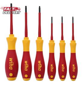 32590 Wiha 445049776708 Torx Screwdriver Set With Softfinish Handle 1000 Volt 6 Piece