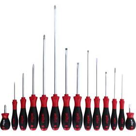 Wiha 711181204049 Softfinish Screwdriver Set-slotted Phillips 14-piece