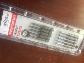 74313 Wiha #74313 Hex Power Driver Bits 1/8 Inch X 50mm Package Of 10