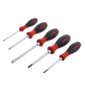 B001xquw3u Wiha 53075 5-pc Slotted And Phillips Extra Heavy Duty Screwdriver Set