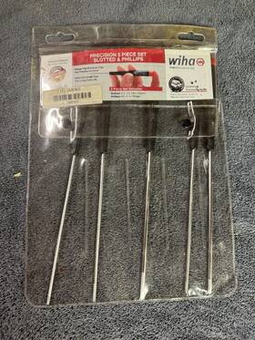 Jb-wih-26192 Wiha Precision Long Slotted/phillips Screwdrivers 5 Piece Set 26192