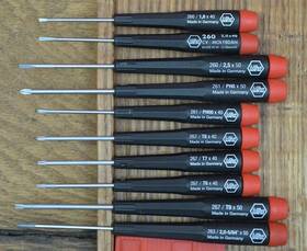 T8x40 Wiha T6x40 T9x50 Lot C 10 Germany Precision Screwdrivers 261 260 263 267 Flat Phillips Torx