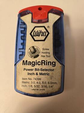 74399 Wiha Tools Magicring Power Bit Selector Inch And Metric 10 Pc