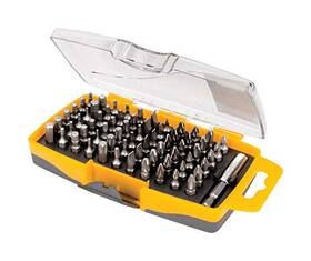 Wilmar Corporation 039564117527 Performance Tool Assorted 1 Inch L Driver Bit Set Chrome Vanadium Steel 67 Pc. -