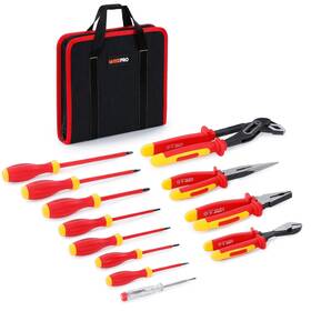 Wp222 Wisepro 12 Pcs Insulated Electrician Pliers And Screwdriver Set Red Orange Wp222 Wisepro 12 Pcs Insulated Electrician Pliers And Screwdriver Set Red Orange