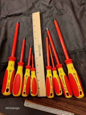 670022 Witte Witte-lawson 1000 Volt Insulated 8pc Slott Flathead And Phillips Screwdriver Set