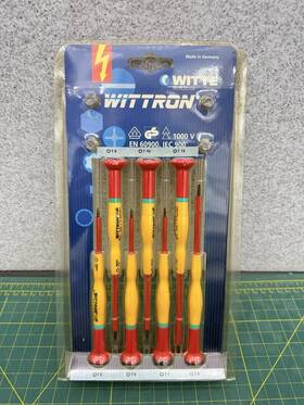9t-89343 Witte Wittron Vde Insulated Precision Torx Screwdriver Set 89378 Made In Germany 9t-89343 Witte Wittron Vde Insulated Precision Torx Screwdriver Set 89378 Made In Germany