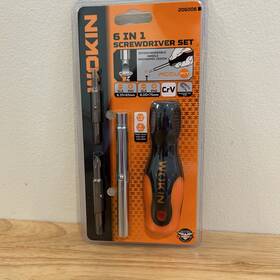 206006 Wokin 6 In 1 Interchangeable Screwdriver Set Brand New Item Number