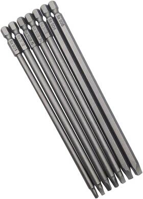 Wolfride 445005978962 Square Head Bits 7pcs Screwdriver Drive Bit Set 5.9 Inc