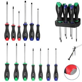 021842  Workpro Precision Magnetic Screwdriver Set 22pcs Crv Steel Slotted Phillips Torx
