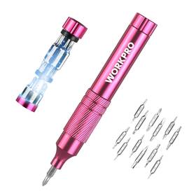 Workpro 820909603139 24 In 1 Multi Bit Mini Screwdriver Set Magnetic Manual Pen Pink Workpro 820909603139 24 In 1 Multi Bit Mini Screwdriver Set Magnetic Manual Pen Pink