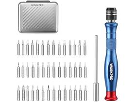 Workpro 820909608349 44-in-1 Precision Screwdriver Sets Pen Style Blue