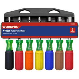 W60002s Workpro 820909881216 Brand New 7-piece Metric Nut Driver Set