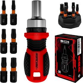 155019 Works Magnetic Torx Screwdriver Set 6 In 1 Multi Bit Drive With Interchangeable R