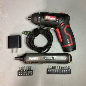Worx 653969503732 2 Working 4v 3-speed Cordless Screwdrivers And Hyper Tough With Accessories