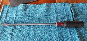 9157 Wright Tool 1/2 Inch X 12 Round Shank Slotted Screwdriver Alloy Steel Usa 17-1/2 Oal