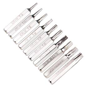Wsdmavis 779675955914 10pcs/set 4mm Torx Bits Set Cr-v T3 T4 T5 T6 T7 T8 T9 T10 T15 T20 Ba