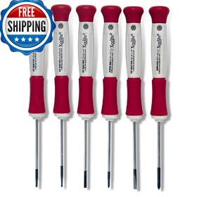 B000b63bwc Xcelite Xp600 6-piece Precision Slotted Phillips Screwdriver Set White