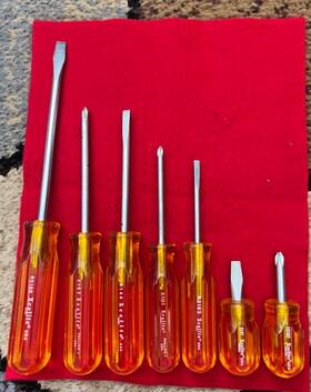 R184 Xcelite 7 Piece Mixed Screwdriver Set Made In The Usa