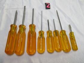 R-184 Xcelite R3164 R5324 X100 R182 6 Screwdrivers Hex/flat Head Lot Of 8 Sears 1 Phillips X2