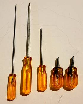 Xcelite Tsd-1 5 Vintage Usa Screwdrivers R184 S3166 R188 And Two