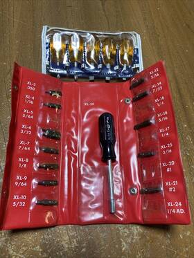 Xl-50 Xcelite Stubby Screwdriver / Allen Driver Partial Set Made In Usa