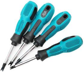 Xmhf 017072907239 4 Pcs 8cm Long Nonslip Handle Magnetic Spanner Head Ushaped Slotted Screwdriver