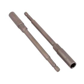 Xmhf 679477513608 150mm Long 8mm Hex Socket Magnetic Nut Driver Set Adapter Drill Bit Gray 2pcs