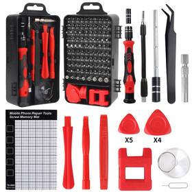 Sd0102 Xsteelpower Small Precision Screwdriver Set& 119 Pcs Mini Set &magnetic Glass