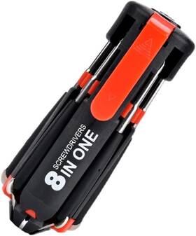 Xunde 313038583552 Portable Multi-purpose Screwdriver 8 In 1 Multi-function Set With Wo