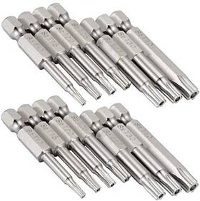 Yakamoz 603935153201 2 Set Of 7pcs 1/4 Inch Hex Shank Magnetic 5 Point Security Star One Size