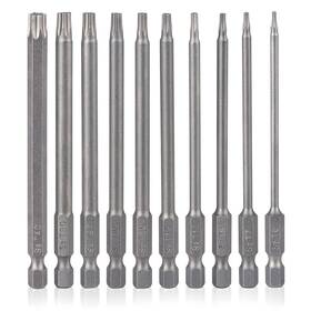 88272 Ydlqwcz 10 Pieces Torx Security Screwdriver Drill Bit Set T6 T7 T8 One Size