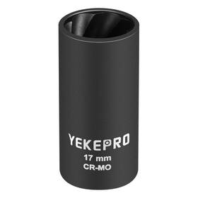 T12206-01 Yekepro 17mm 1/2 Inch Drive Lug Nut Remover For Damaged Rusted Nuts And Screws