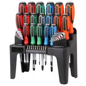 Yichuhaoxi 705353664588 44-piece Magnetic Screwdriver Set Go-thru Steel Blades High Torque Chrome Vanadi