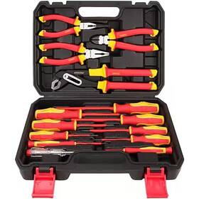 Yichuhaoxi 711181915938 Insulated Tool Set 14-piece Magnetic Phillips Slotted Screwdrivers Vde Pliers Er