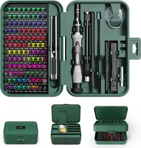 Yoysun 705353134227 Mini Precision Screwdriver Set With Color-coded Identification 132 In 1 Micro M