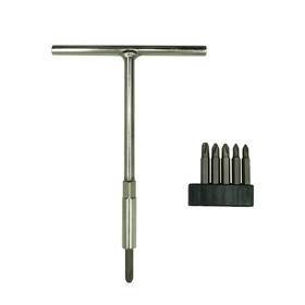 Ph123 Yrsssa T-handle Wrench And Jis Screwdriver Set - Includes 6 Bits #1 #2 #3 Wren
