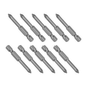 Zaplyte 617662137939 4.5mm Ph1 Phillips Head Screwdriver 50mm 1/4 Inch Hex Shank For Industry 10pcs