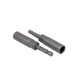 Zaplyte 617662386474 5 Pcs 81mm Length 1/4 Inch Hex Deep Socket Nut Driver Bit Gray Zaplyte 617662386474 5 Pcs 81mm Length 1/4 Inch Hex Deep Socket Nut Driver Bit Gray