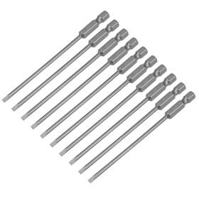 Zaplyte 617662588007 10 X 100mm Sl3 Slotted Tip For Industry Magnetic 1/4 Inch Hex Shank S2