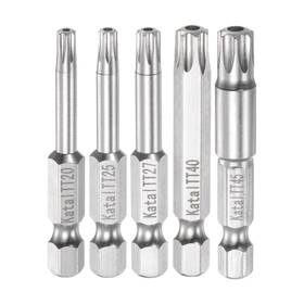 Tt20-tt45 Zaplyte 619668030078 1/4 Inch Hex Shank Magnetic Security Star 7 Point Screw Driver Bit 2
