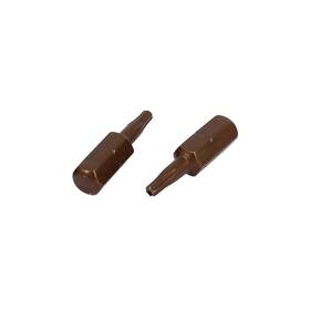 Zaplyte 619668267276 25mm Length 1/4 Inch Hex Shank Magnetic T10 Torx Security Screwdriver Bits 12pcs