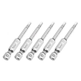 Zaplyte 619668402141 1/4 Inch Hex Shank S1 Screwdriver Bit 2 Length Magnetic Screw Driver Power Tool 5pcs