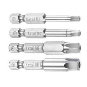 H3-h8 Zaplyte 639664303211 Magnetic Security Pentagon Screwdriver Bit Set 1/4 Inch Hex Shank 2