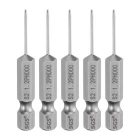 Ph000 Zaplyte 639664819798 5pcs Magnetic Phillips Screwdriver Bit 1/4 Inch Hex Shank 50mm Long 1.2mm Rod Ph000 Zaplyte 639664819798 5pcs Magnetic Phillips Screwdriver Bit 1/4 Inch Hex Shank 50mm Long 1.2mm Rod